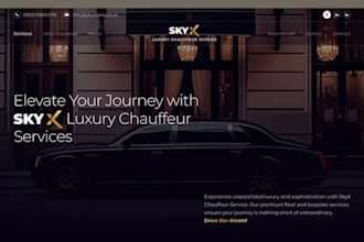 chauffeur website limousine website automotive car dealer car rental website