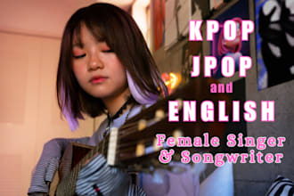 female singer jpop kpop vocal in english korean parody cover song korean singer