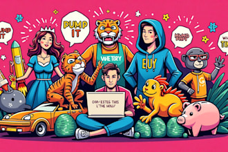create custom telegram stickers packet for your crypto project