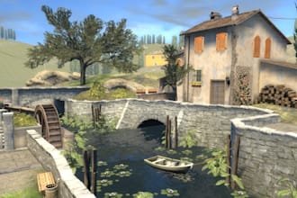design realistic 3d game environments scenes metaverse background in blender