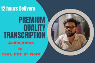 transcribe audio and video professionally