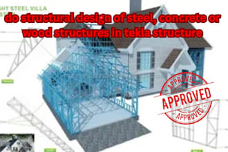 do structural design of steel, concrete or wood structures in tekla structure