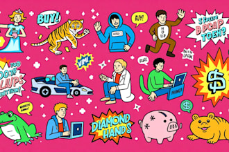 create animated telegram stickers pack for your crypto project