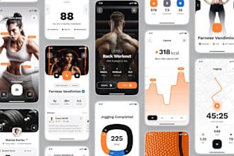 develop and design gym app, fitness app, health fitness app