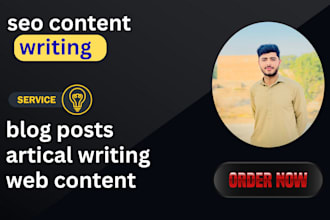 be your web content writer and blog writer, SEO optimized