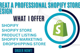create a professional shopify store product listing  audit
