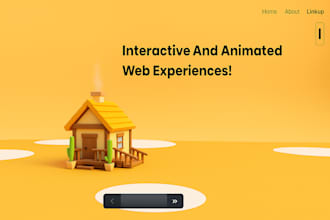 do 3d website, interactive 3d website with react three fiber and three js