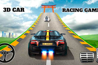 create 3d car racing game, unreal engine, multiplayer game, unity racing game