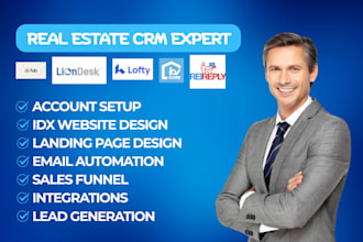 do kvcore, rei reply, lofty crm, liondesk, wiseagent, real estate website