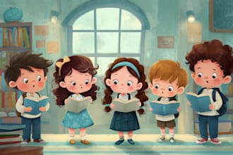draw children book illustration