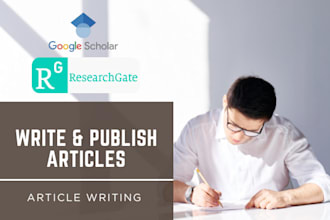 write and publish article in google scholar peer reviewed indexed journal