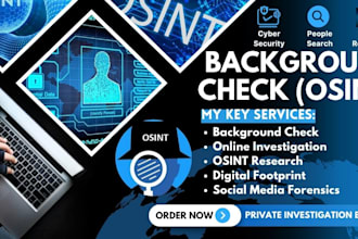 conduct background check osint investigation due diligence digital forensics