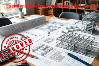 do civil and structural engineering, steel, concrete