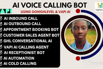 ghl ai cold calling voice agent appointment inbound outbound call vapi ai make