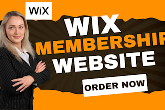 design wix online course website, design membership website, setup sales
