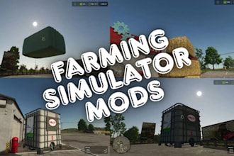 make custom mods for farming simulator 19,22,25 and farm sim, server setup