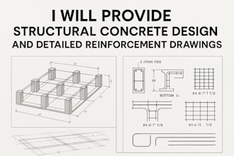 do structural design, reinforcement drawings, foundation plan, and calculation