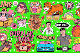 create animated telegram stickers pack for your crypto project