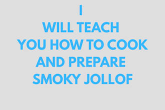 teach you how to cook and prepare smoky jollof rice