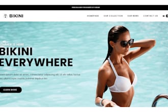 build bikini shopify store for swimwear, beachwear and lingerie brands