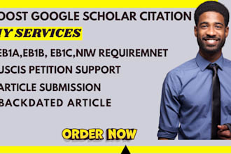 write and publish research article to boost google citation for eb1a,eb2 and niw