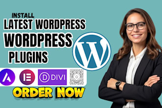 install latest wordpress version astra elementor gutenberg divi themes wpforms
