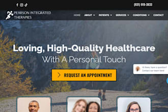 build therapy website, medical website, dental website, healthcare website