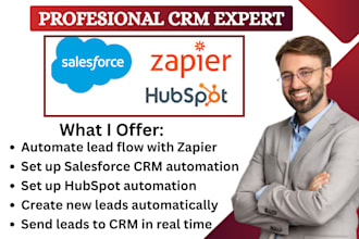 automate salesforce crm zapier facebook lead ads hubspot integration