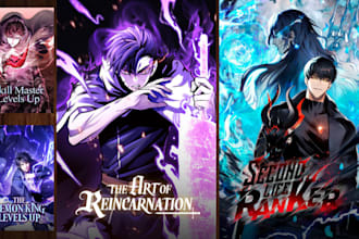 illustrate epic action urban fantasy, webnovel, litrpg, cultivation book cover