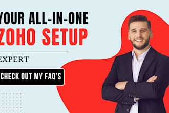 setup zoho commerce, zoho inventory, zoho desks, zoho recruit, zoho backstage
