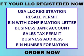 register usa llc company formation ein number provide irs tax id