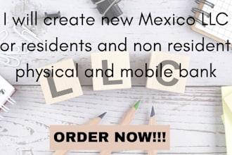 create new mexico llc for residents and non residents physical and mobile bank