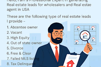 provide updated real estate seller leads with skip tracing