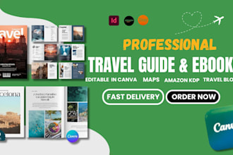 write,design canva editable travel guide book travel article amazon kdp ebook
