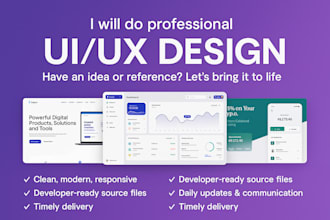 design web UI UX , and website template in xd, PSD, figma