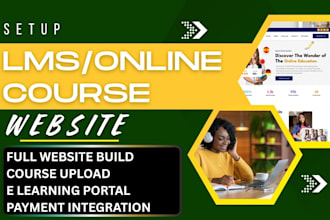 build online course elearning educational coach personal trainer lms website