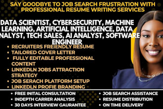 write an ats resume for data science, cybersecurity, ml, ai and tech sales roles