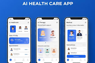 build ai healthcare app, ai therapy app, medical app, mental health app, ai apps