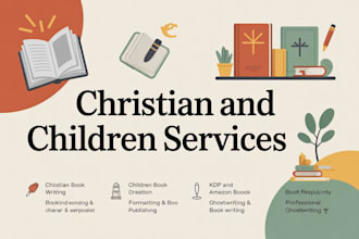 kdp christian ebook writer, christian content, book editor proofread self help