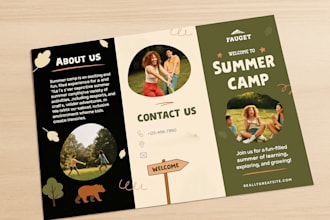do brochure design, trifold brochure design, bifold, digital brochure, trifold