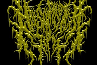 design extreme graffiti tag, nu metal, hardcore band logo