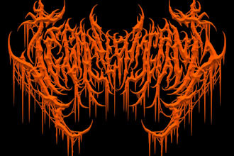 design an atmospheric black metal and dungeon synth logo