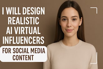 design realistic ai virtual influencers for social media content