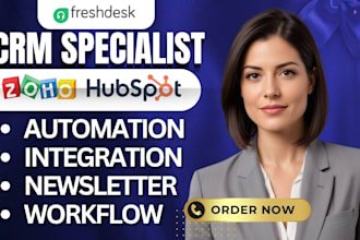 setup zendesk gorgias freshdesk hubspot CRM ai agent chatbot woo shopify expert