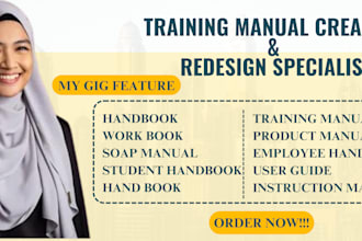 do training manual, product manual, instructional manual, user guide manual