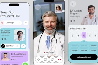 create marketplace ai medical doctors appointment booking app and website