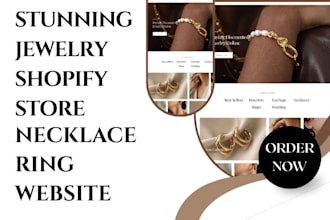 create jewelry shopify store necklace jewelry website ring jewelry dropshipping