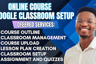 setup google classroom course upload online course content classroom management