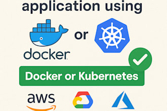 deploy application using docker kubernetes and cloud platforms aws azure gcp