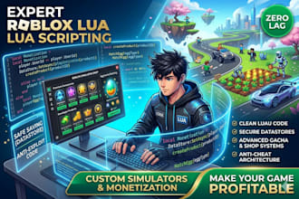 do roblox lua scripting for custom simulator game with monetization systems